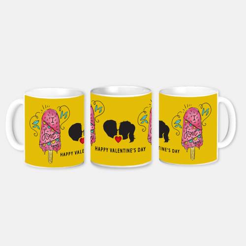 Brand Name Happy Valentines Day Coffee Mug | Gifts For Girlfriend Boyfriend Husband Wife | I Love You Ceramic Mug 350 Ml | Valentine Day Gif